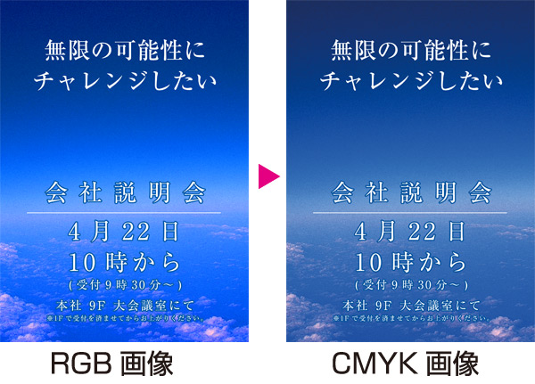 RGB to CMYK変換サンプル画像