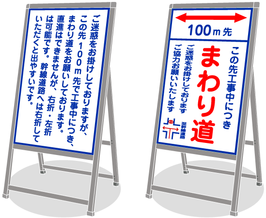 情報が詰め込まれすぎている看板