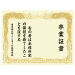 【デザインNo.2-2】卒業証書風デザイン フォトスポット背景幕 背景クリーム色 印刷製作代 3×4タイプ用 (※本体別途) トロマット(2枚つなぎ) 正面のみ 本体同時購入用 (SMD-RBP3x4-No2-TM1)